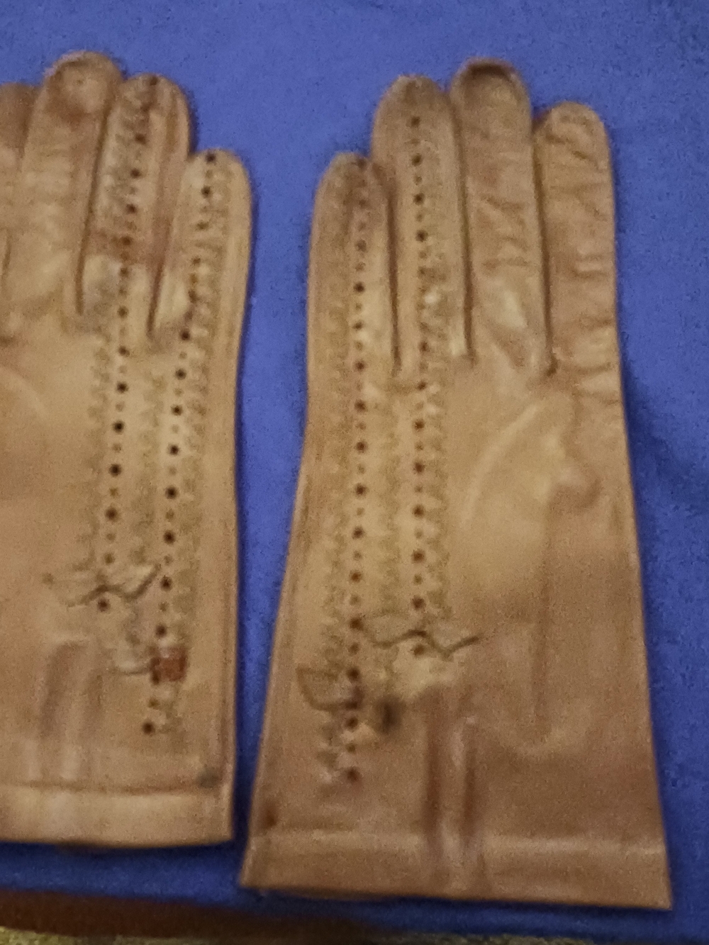 Women's Leather Dress Gloves in Brown Tan